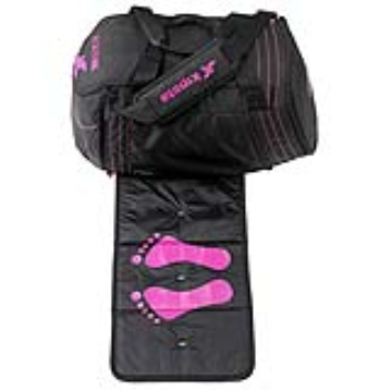 A sports bag with a built in mat for your feet
