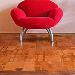 Flooring tiles in the shape of puzzle pieces