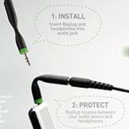 A 3.5mm jack which snaps away when pulled on