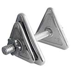 Triangular shaped dumbells