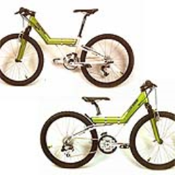 ted the bike consists of a frame that grows with the child