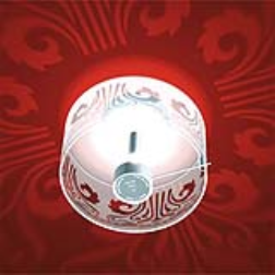 This lightning instrument uses a light filter to project decorative shadows onto the walls or ceiling