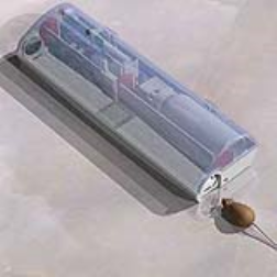 A mouse trap which uses infrared beams and poison gas