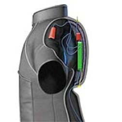 A firefighting suit which monitors locations and health