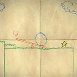Objects draw on the screen get transformed into "real" ones