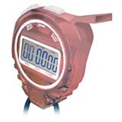 A stop watch which is activated by the whistle