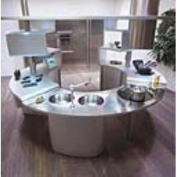 kitchen which combines visual appeal and optimises movement with minimum effort