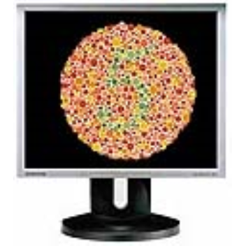 LCD monitors with colour correction technology allow colour-blind users to adjust the contrast of the colours