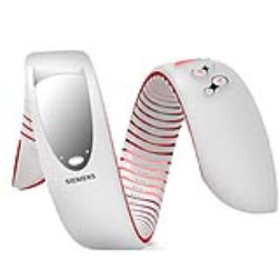 Siemens have developed a curved cell phone with an emotional body monitor