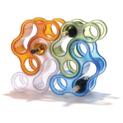 A stackable wine rack