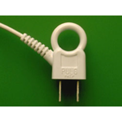 A simple ring on a normal plug makes it easier to pull the plug out of the socket