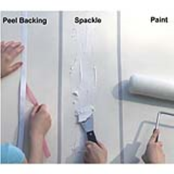 This flat speaker wire is easy to paint over