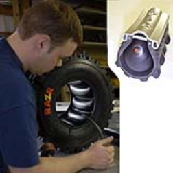 Individual air cells in a tyre will prevent a complete flat tyre when punctured