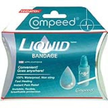 The liquid bandage is a non-solvent-based, non-sting liquid bandage that can be applied on all minor cuts and scrapes even in those hard to reach areas