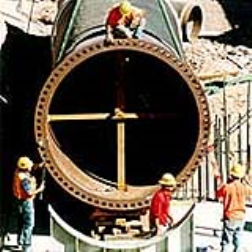 large diameter pipeline for greater distances