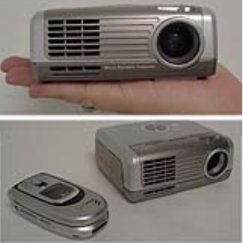 small and light pocket-projector