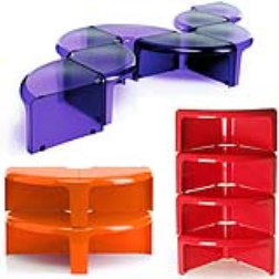 set that can be used as tables or as a shelving unit