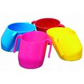 slanted cups for easier drinking