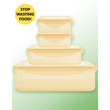 Food storage containers are naturally anti-germ, anti-mold & anti-fungus