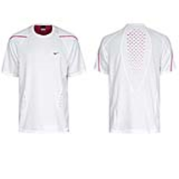 When an athlete sweats, this highly breathable fabric opens up, increasing airflow across the skin and reducing cling