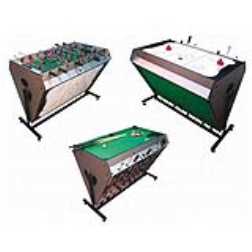 rotating game table with 3 different games
