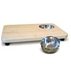 Adding bowls to a cutting board makes it easier to collect food