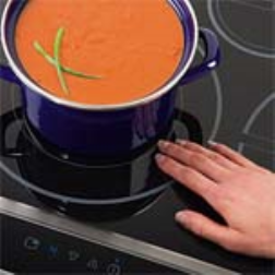 Induction technology cooktop means that the pot and only the pot gets hot while the rst of the cooktop remains cool