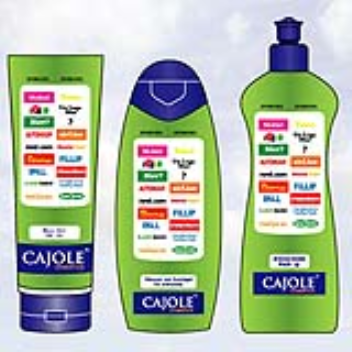 Bottles of shampoo with adverts printed on them can be given away for free