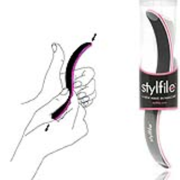 A curved file is easier to use