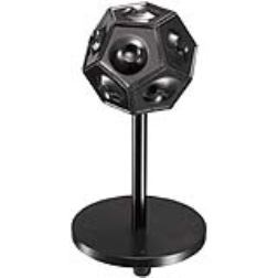 This speaker has a 12-sided design that pushes out sound in every direction. THis makes the sound appear to be coming from everywhere