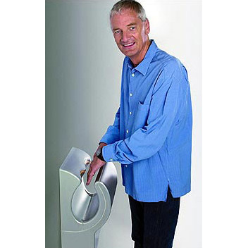 A supercharged hand dryer pumps room-temperature air through a tiny slot at 400mph