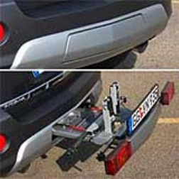 Opel has integrated a folding bike rack into the bumper