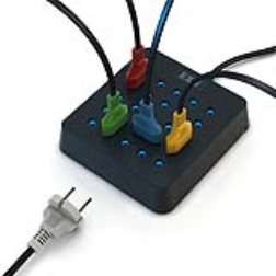 This power strip lets you  insert plugs any way you want