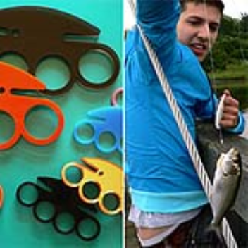 fishing knuckles for easier gripping of fishing line