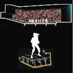 This dance floor generates energy by the people dancing on it