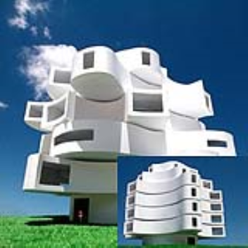 pavilion that can change shape with the aid of the wind