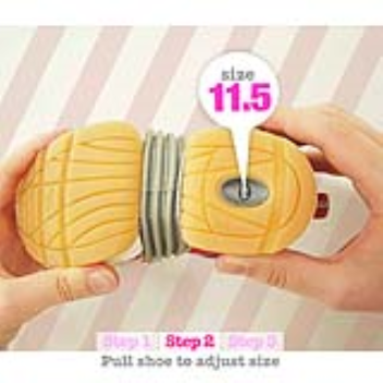 The iFit technology allows you to extend the size of the shoe with a simple push of the button