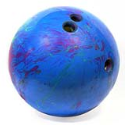 bowling ball with holes for grip