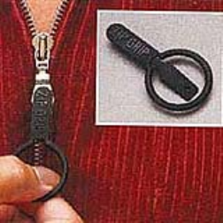 An extra zipper puller gives you extra grip on your zippers