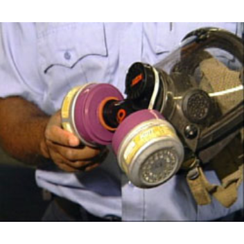 A sensor in the gask mask of fire fighter can supply information to the firefighter, like when it is time to change the cartridge