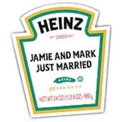 Heinz's Talking Labels service  lets you quickly make a custom label for a Heinz ketchup bottle