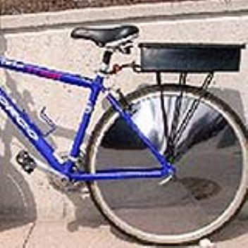 The E-V Sunny Bicycle has light absorbing solar panels built right into the wheels
