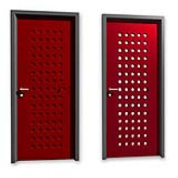 If the holes are opened, air and light can pass through. Closed holes, give the appearance of a normal door