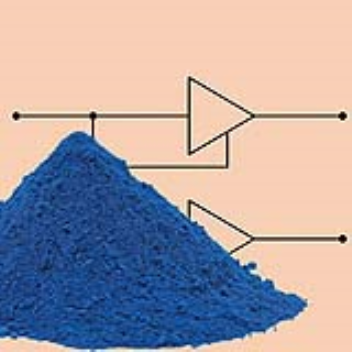 Paint pigments made from titanium dioxide can imitate basic operations in digital circuits