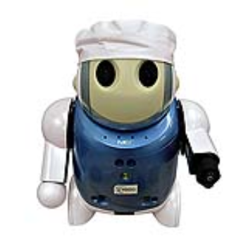 The robot uses infrared light sensors and a spectrometer to analyse the chemical composition of an unopened bottle of wine
