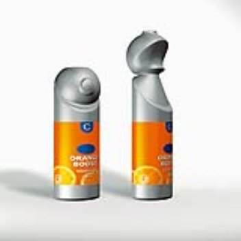 Unlike the multiple parts usually used in plastic bottles, here the bottle and closure is an integrated single part