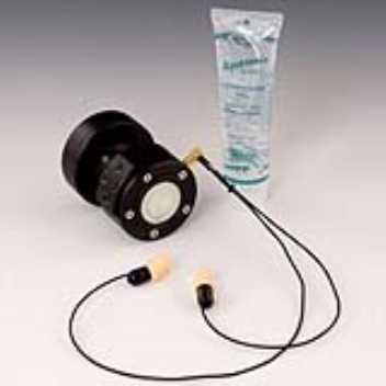An ultrasound stethoscope has been developed which can make readings of noise levels upto 120 decibels