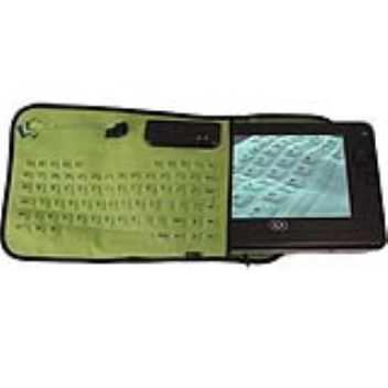 The Keyboard not only holds your keyboard, but is itself a  functional cloth keyboard