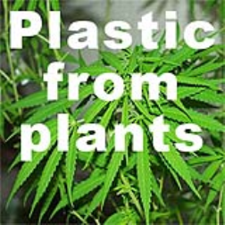 A biodegradeable material produced from hemp and other plant fibres has been produced