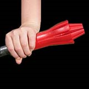 A simple extension to a bicycle handlebar can prevent injury. The extension piece expands and provides a cushioning effect should a child fall from his bike